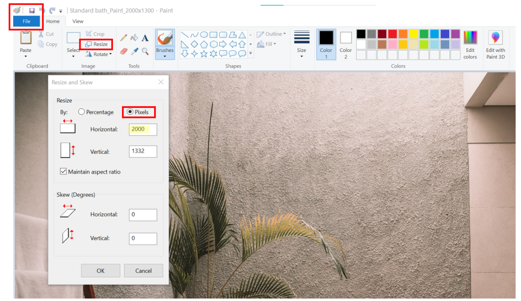 Cách tối ưu hình ảnh cho website của bạn nên biết 12 Resize kích thước hình ảnh trong paint