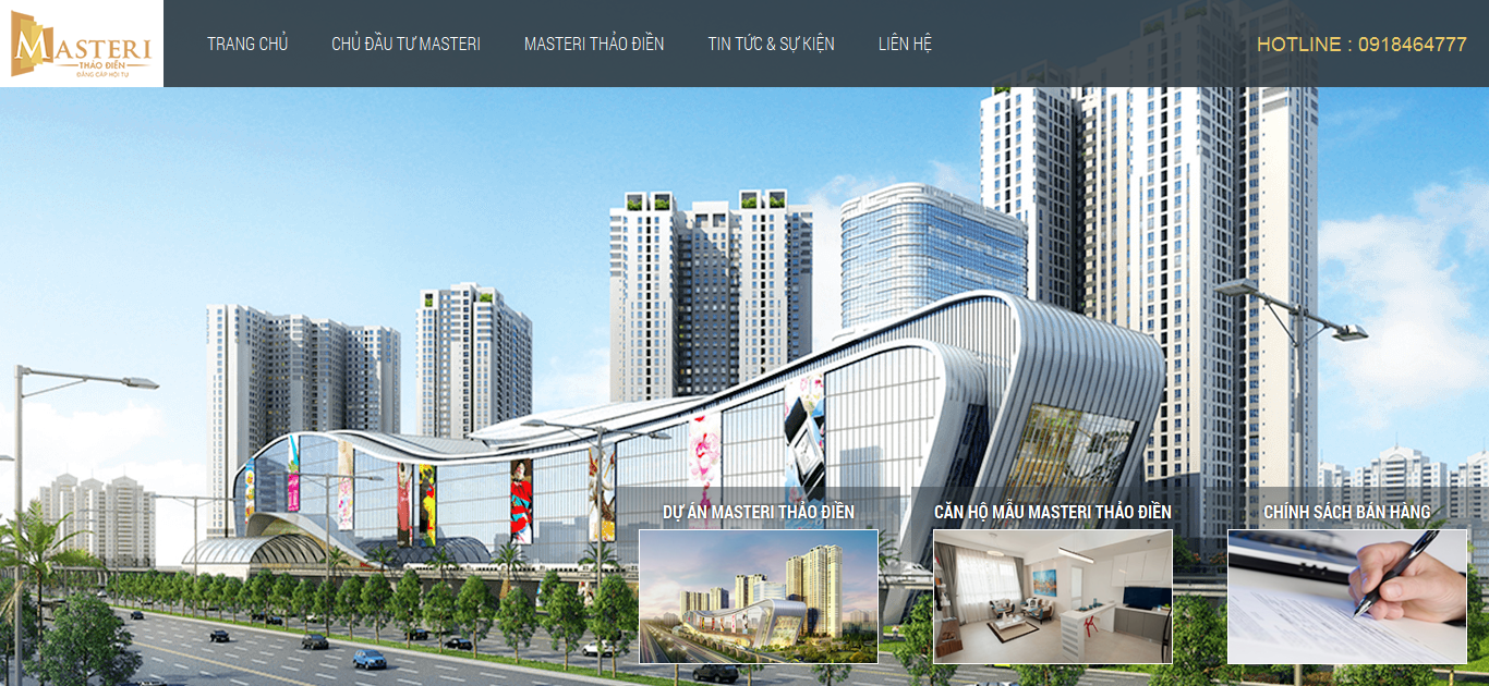 Thiết kế website dự án bất động sản chuyên nghiệp Giá rẻ