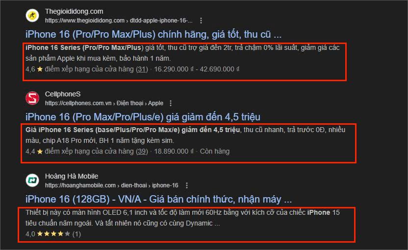 Cách rich snippets hoạt động