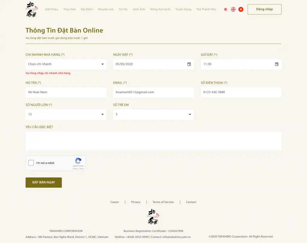05 lợi ích của hệ thống web app đặt chỗ trực tuyến, đặt bàn online