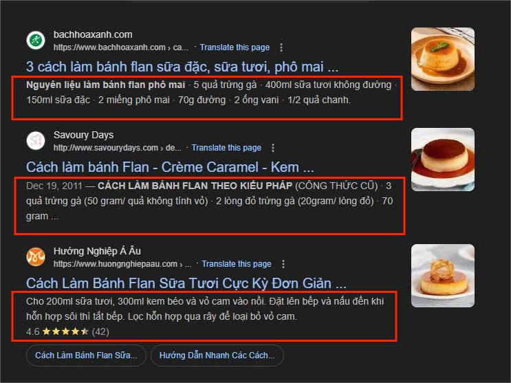 Recipe snippet