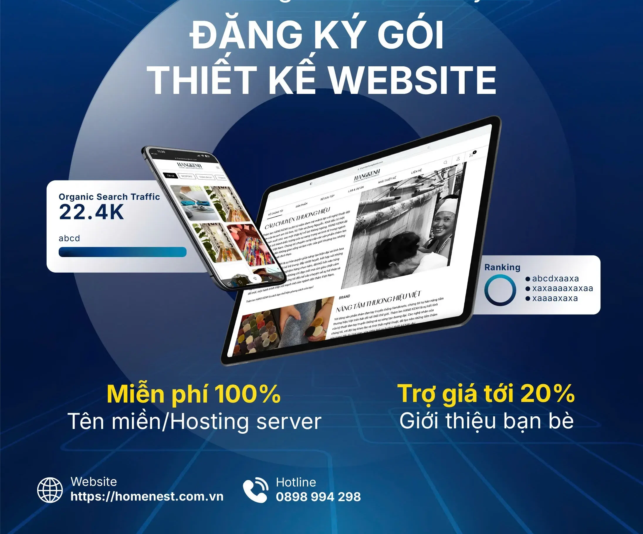 Dịch vụ thiết kế website chuyên sâu tại homenest