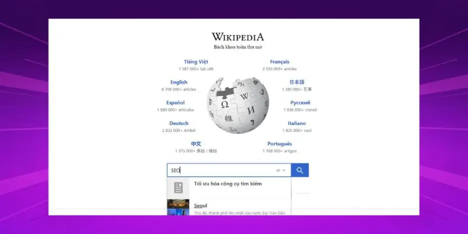 Wikipedia cũng là công cụ giúp bạn tìm ra những từ khóa có thể seo tốt