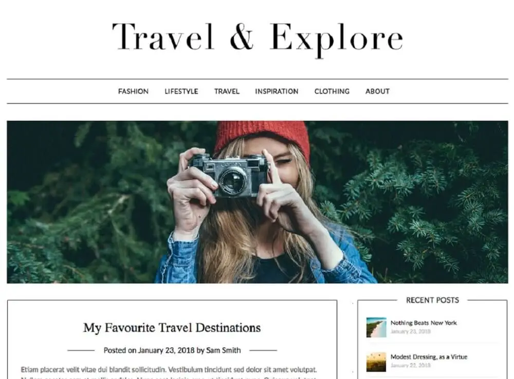 Theme minimalistblogger