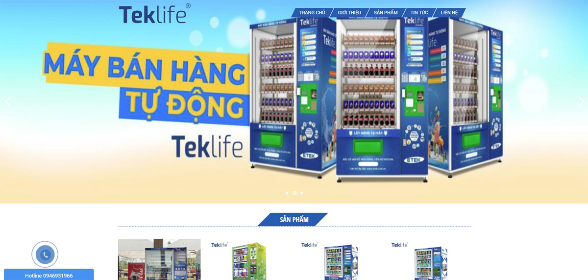 Thiết kế website kinh doanh máy bán hàng tự động