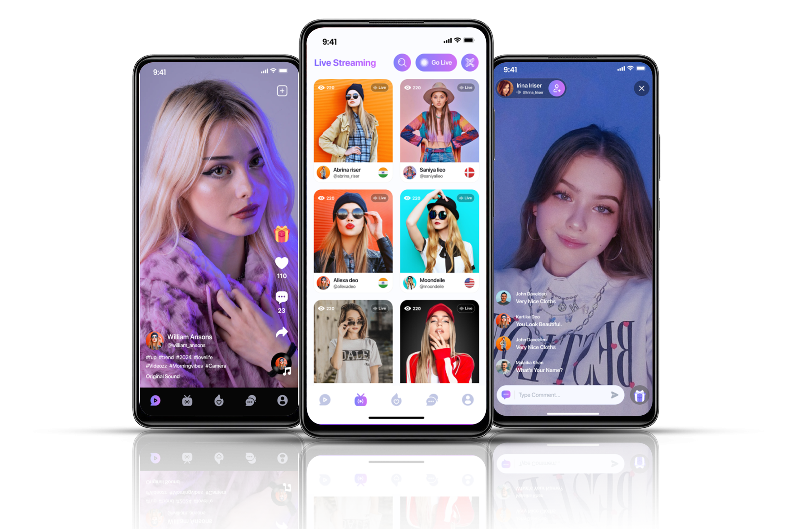 Thiết kế app live stream