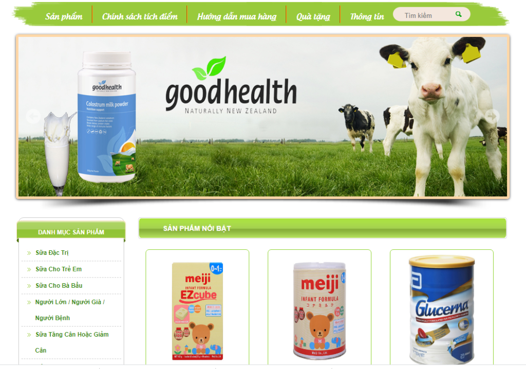 Thiết kế website bán sữa (1)