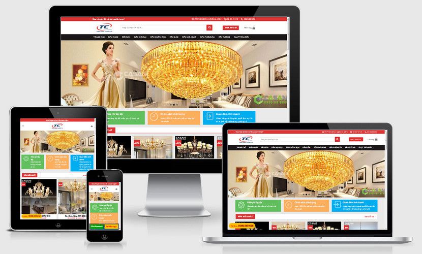 Thiết kế website bán đèn thông minh