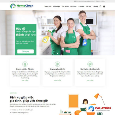 Thiết kế website dịch vụ giúp việc chuyên nghiệp