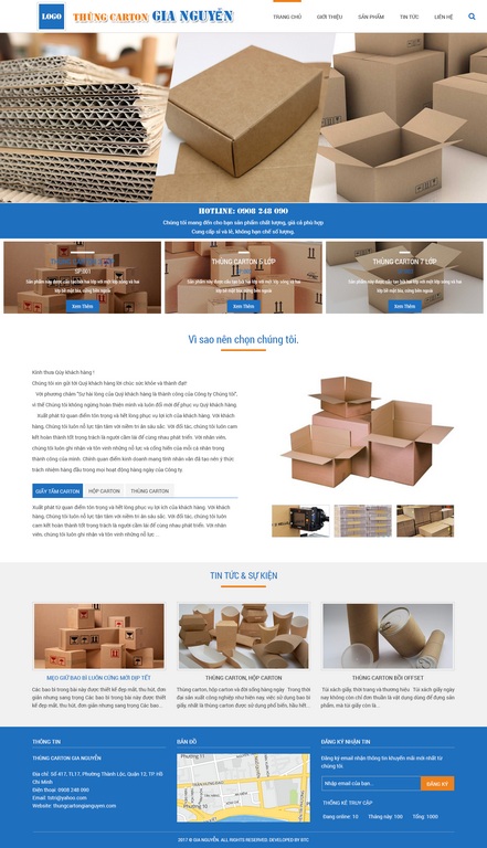 Thiết kế website bao bì