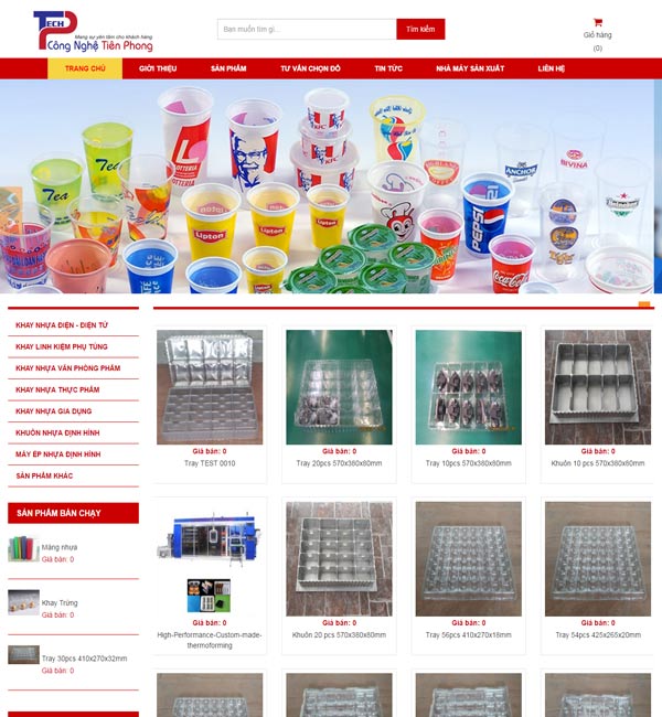 Thiết kế website bán đồ nhựa gia dụng