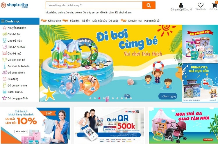 Thiết kế website bán đồ chơi trẻ em