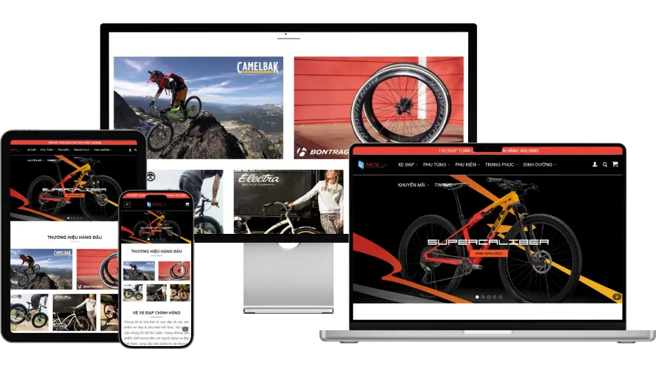 Thiết kế website bán xe đạpmột website bán xe đạp địa hình hoạt động ổn định và phục vụ tốt cho khách hàng cần có 3 yếu tố cơ bản:

tên miền (domain)

được xem như địa chỉ ngôi nhà trên internet. Khách hàng chỉ cần gõ tên miền vào trình duyệt là có thể truy cập website. Hosting (web hosting)

là nơi lưu trữ toàn bộ dữ liệu và thông tin của website. Giống như ngôi nhà thực tế, nơi chứa toàn bộ “nội thất” của bạn. Thiết kế website

là quá trình xây dựng và trình bày giao diện, tính năng. Giúp khách hàng dễ dàng xem sản phẩm, tìm kiếm thông tin và mua hàng. 👉 nếu bạn chưa có kinh nghiệm trong lĩnh vực này, việc lựa chọn một công ty thiết kế web uy tín là giải pháp tốt nhất. Họ sẽ tư vấn, triển khai và tối ưu để mang lại cho bạn một website toàn diện, chuẩn seo và hoạt động hiệu quả.