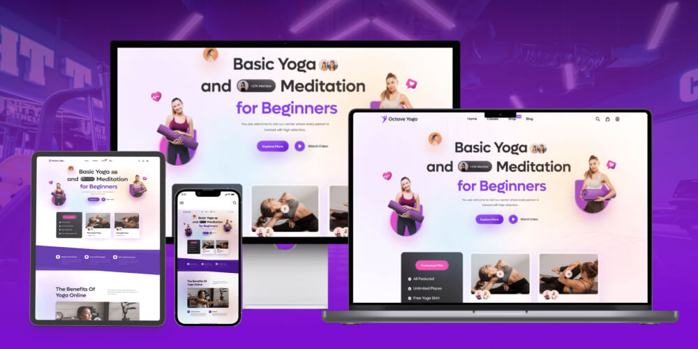 Thiết kế website bán đồ tập gym, yoga