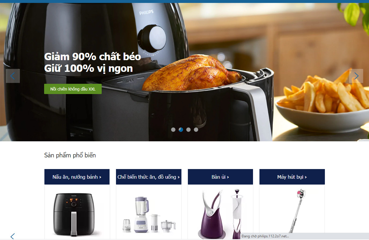 Thiết kế website nhà bếp