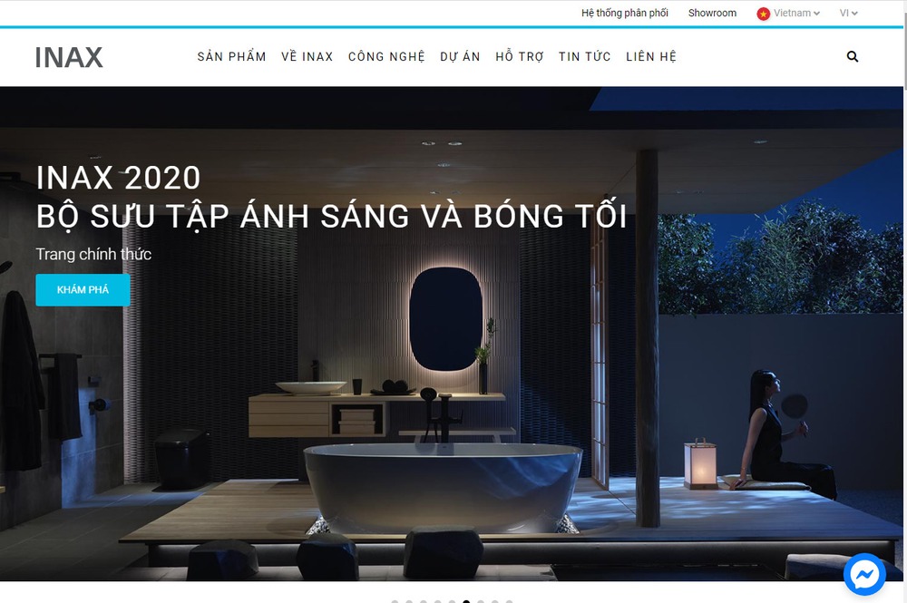 Thiết kế website kinh doanh thiết bị nhà tắm