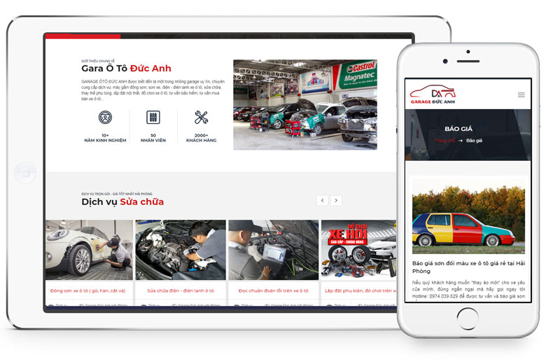 Thiet ke web garage sua oto 3 10