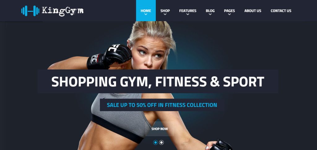 Thiết kế website bán đồ tập gym, yoga