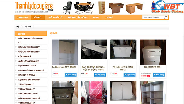 Thiết kế website bán đồ cũ chuyên nghiệp