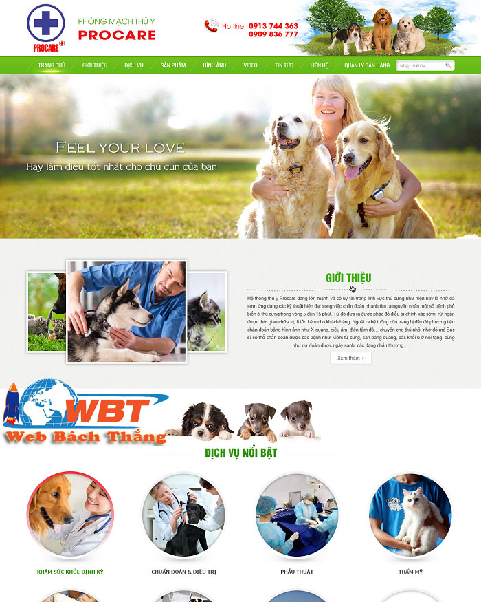 Thiết kế website bệnh viện thú y – giá rẻ, đẹp mắt, chuẩn seo