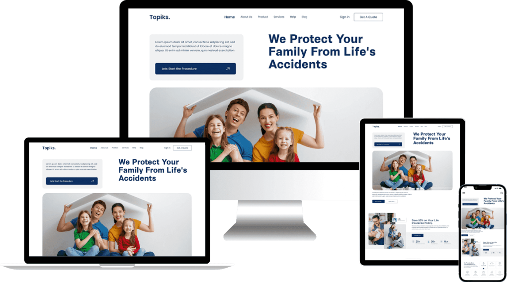 Thiết kế website công ty bảo hiểm