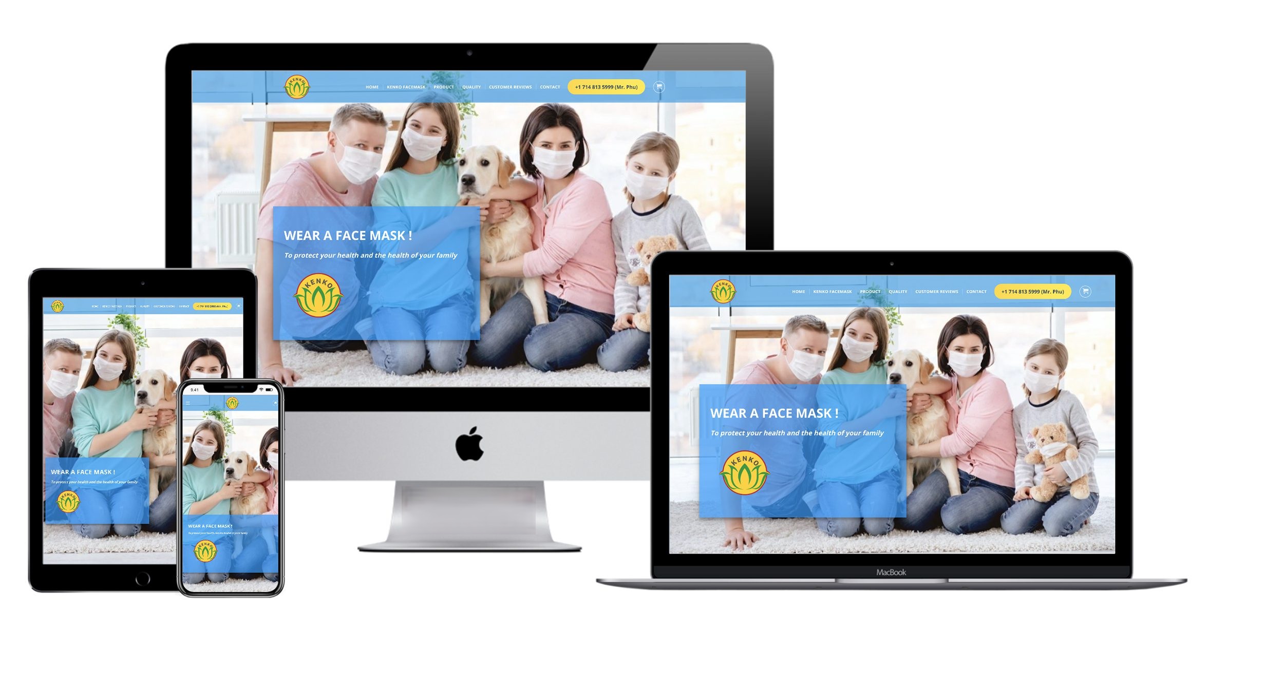 Thiết kế website bán khẩu trang y tế