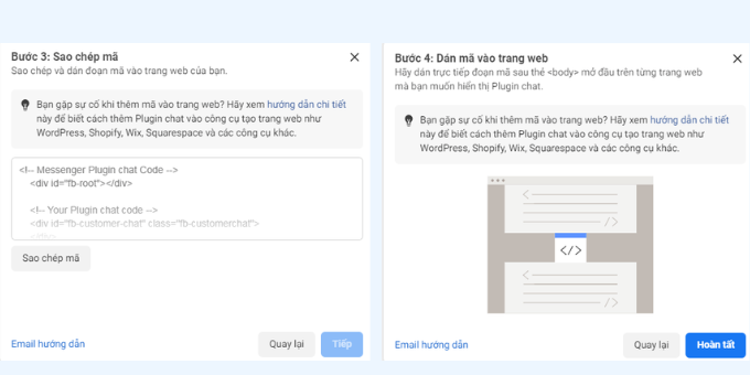Tích Hợp Chat Facebook Vào Website – Hướng Dẫn Đơn Giản, Ai Cũng Làm Được 8 Sao chép và dán đoạn mã nhúng