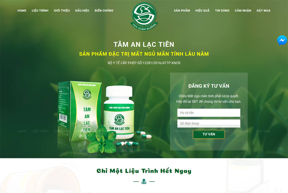 Thiết kế website bán thực phẩm chức năng