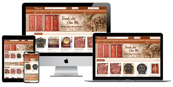 Thiết Kế Web Bán Tranh Nghệ Thuật – Giải Pháp Kinh Doanh Trực Tuyến Toàn Diện 2 Thiết kế website bán tranh phong thủy