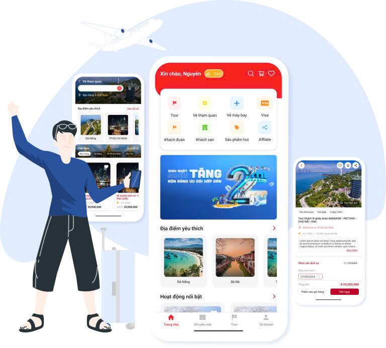 App mobile booking: giải pháp mới đặt tour du lịch & khách sạn