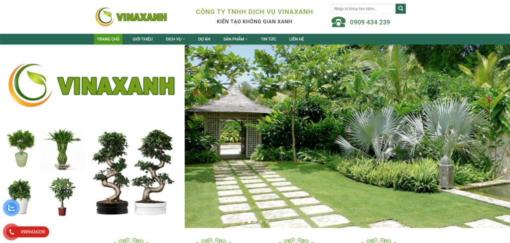 Thiết kế website bán cây cảnh