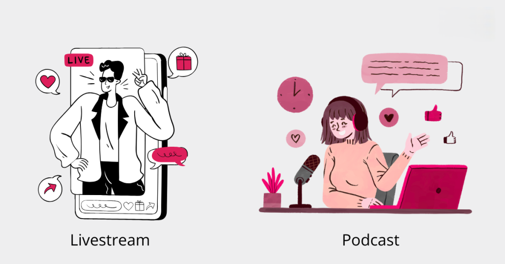 Podcast và livestream – vũ khí mới trong chiến lược nội dung đa kênh