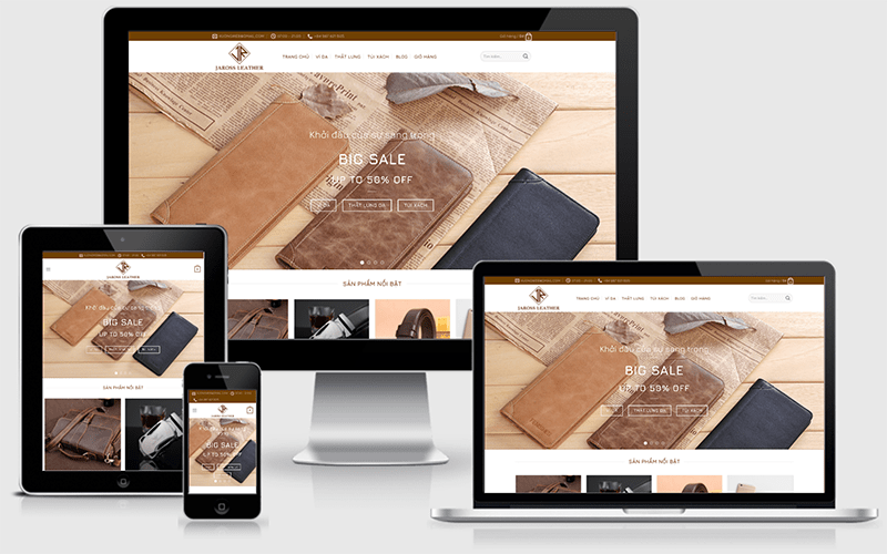 Thiết kế website bán đồ da cao cấp – Giải pháp chuyên nghiệp, chuẩn SEO 5 Dịch vụ thiết kế web bán đồ da cao cấp uy tín, sang trọng