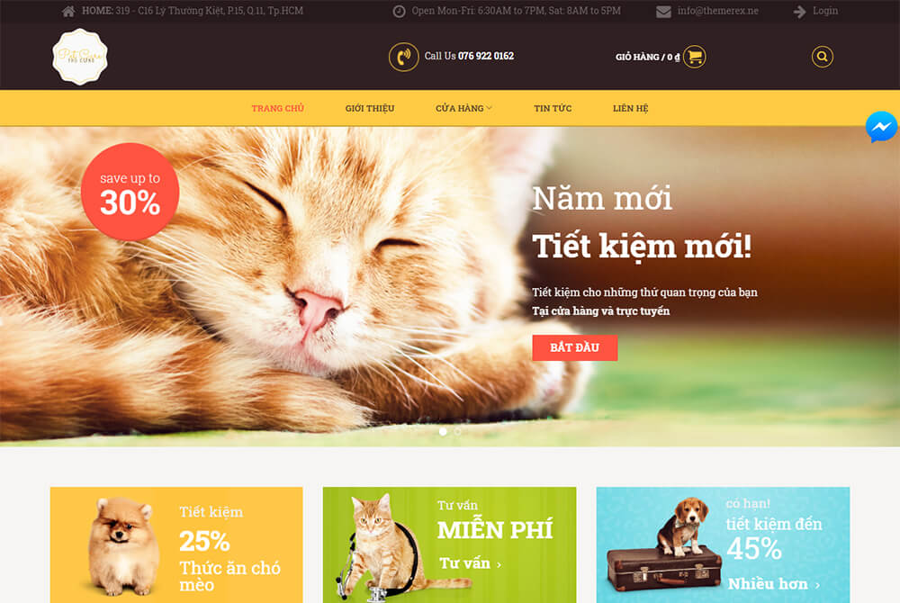 Thiết kế website chăm sóc thú cưng chuyên nghiệp – Đẹp hiện đại, chuyên nghiệp 6 Thiết kế website chăm sóc thú cưng chuyên nghiệp