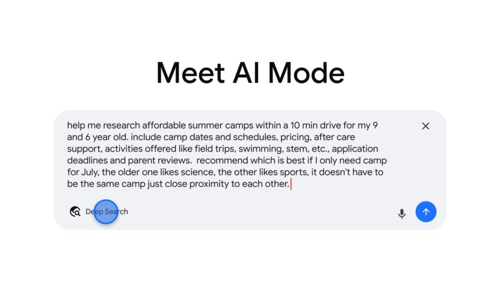 Google AI Mode là gì? Cách hoạt động và điểm khác biệt so với tìm kiếm truyền thống 21 Deep search