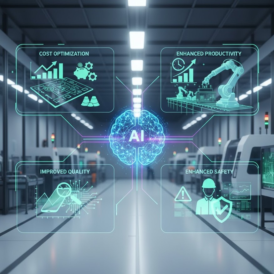 AI trong sản xuất - "Bộ não" mới cho nhà máy thông minh và tương lai của ngành công nghiệp 11 Lợi ích của ai trong sản xuất