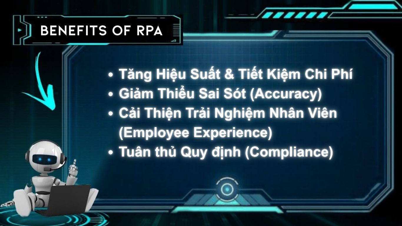 RPA là gì và cách áp dụng trong doanh nghiệp 6 Lợi ích của rpa