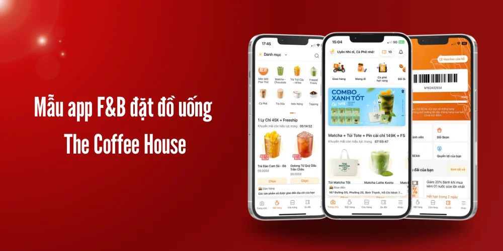 Top 8 Mẫu App F&B Hiện Đại, Dẫn Đầu Xu Hướng 13 Mẫu app f&b đặt đồ uống – the coffee house