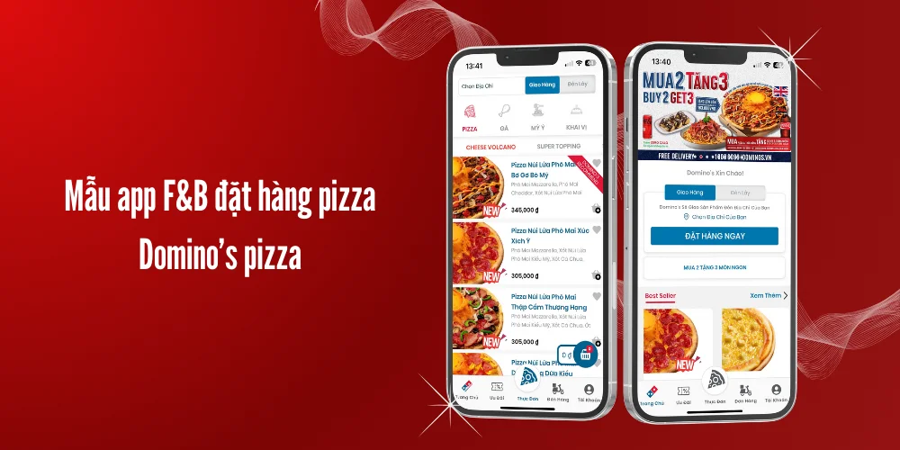 Top 8 Mẫu App F&B Hiện Đại, Dẫn Đầu Xu Hướng 14 Mẫu app f&b đặt hàng pizza – domino’s pizza