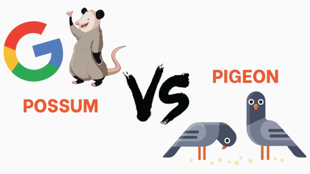 Google Possum là gì? Tất tần tận về thuật toán Google Possum 11 Possum và pigeon