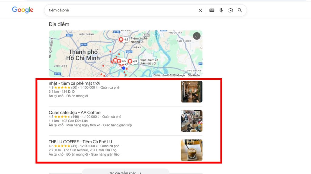 Google Possum là gì? Tất tần tận về thuật toán Google Possum 12 Vi du gg possum