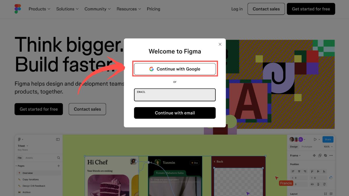 Hướng dẫn sử dụng Figma cho thiết kế App 11 Figma-đăng-ký-tai-khoan