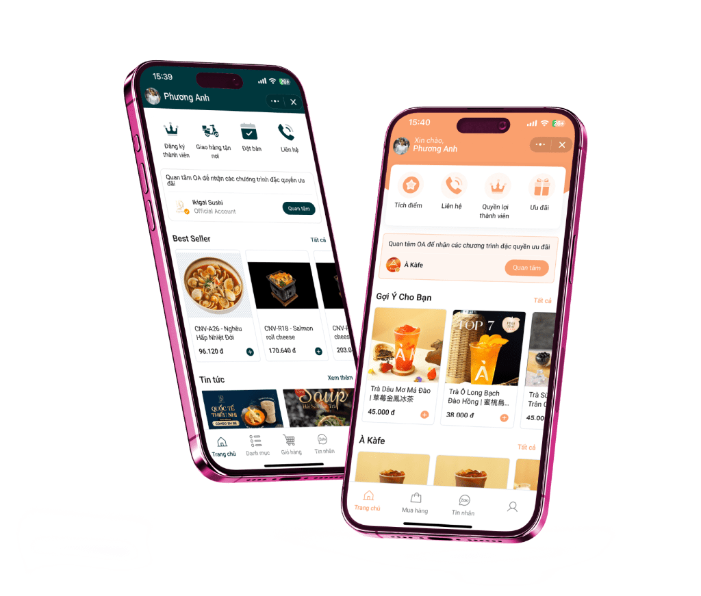 Zalo Mini App Ngành F&B – Xu Hướng Kinh Doanh Số Hiệu Quả và Tối Ưu 5 Zalo mini app f&b