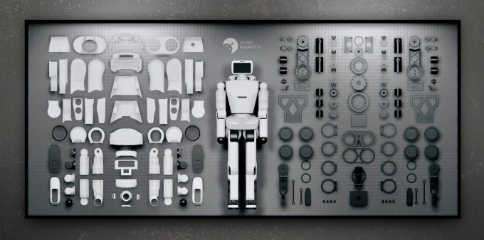 Startup robot hình người của “nhà sáng lập bí ẩn” sinh năm 2004 5 Các thành phần cấu thành robot atom. Ảnh roboparty