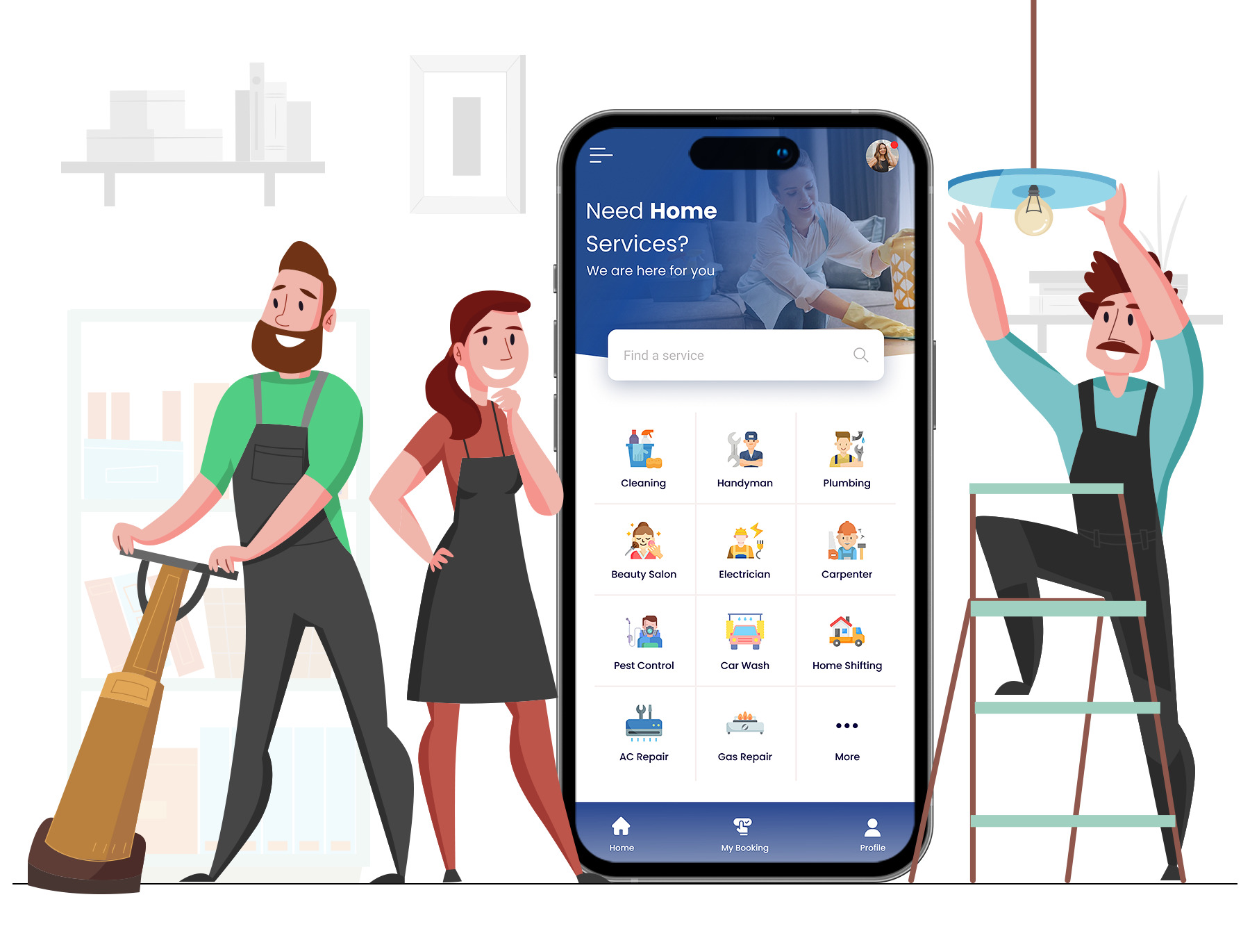 Mobile App: Những điều cần biết khi thiết kế và phát triển ứng dụng 9 Các tính năng ai phải có trong ứng dụng dịch vụ tại nhà theo yêu cầu