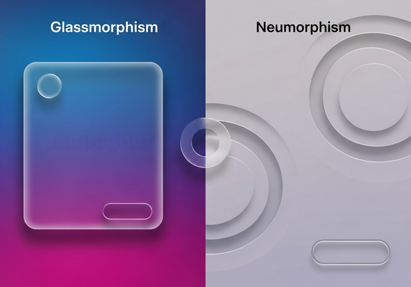 Glassmorphism & neumorphism
