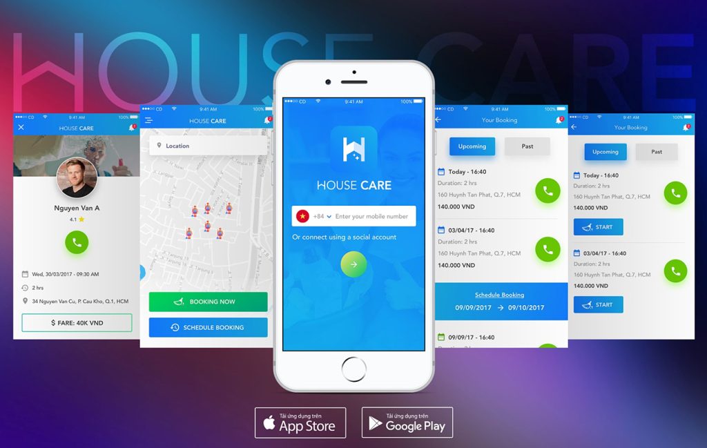 Hướng dẫn từ A - Z cách phát triển ứng dụng dịch vụ tại nhà theo yêu cầu 15 Housecare