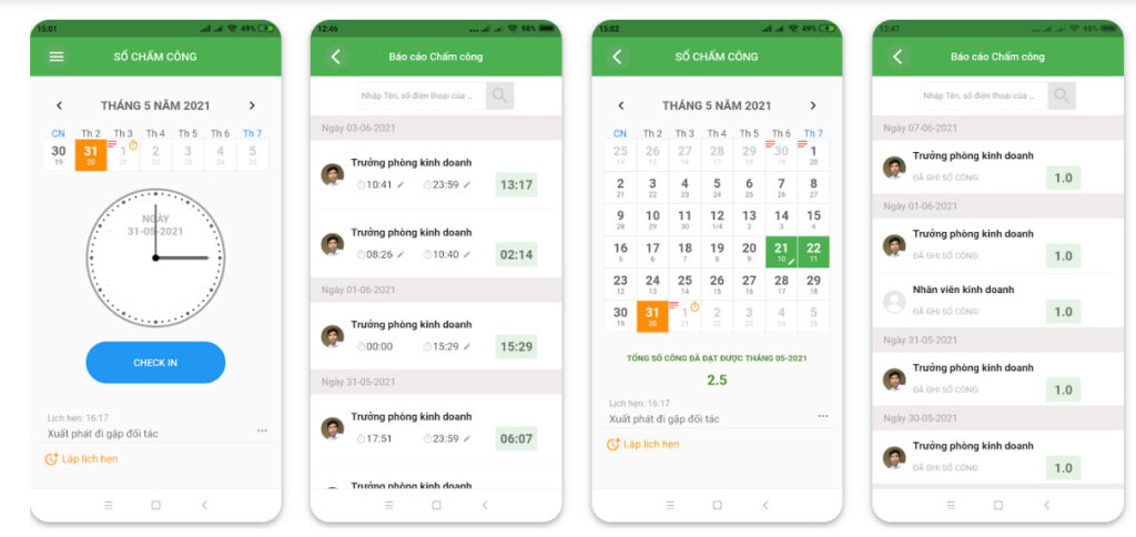 Top 10 app chấm công trên điện thoại được doanh nghiệp ưa chuộng nhất 12 Sổ chấm công