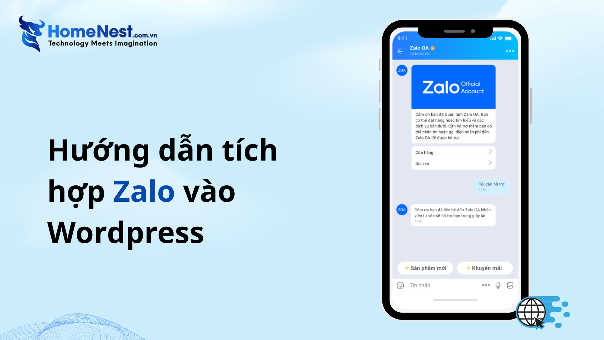 Hướng dẫn cách tích hợp Zalo vào Wordpress đơn giản 7 Tích hợp zalo vào wp 1