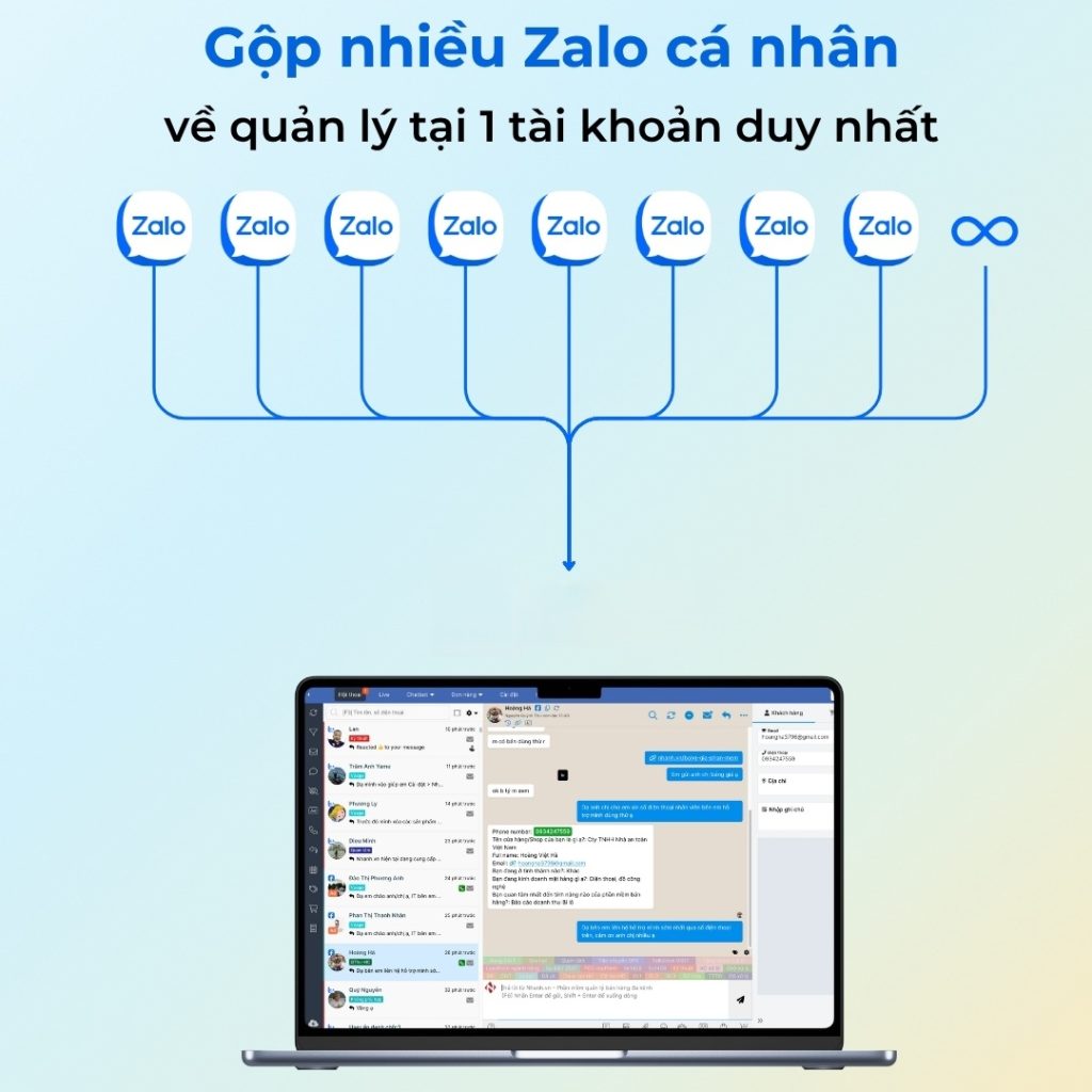 Giải pháp quản lý Zalo nhân viên hiệu quả dành cho chủ shop hiện đại 19 Vpage hỗ trợ gộp nhiều tài khoản zalo cá nhân về 1 nền tảng duy nhất